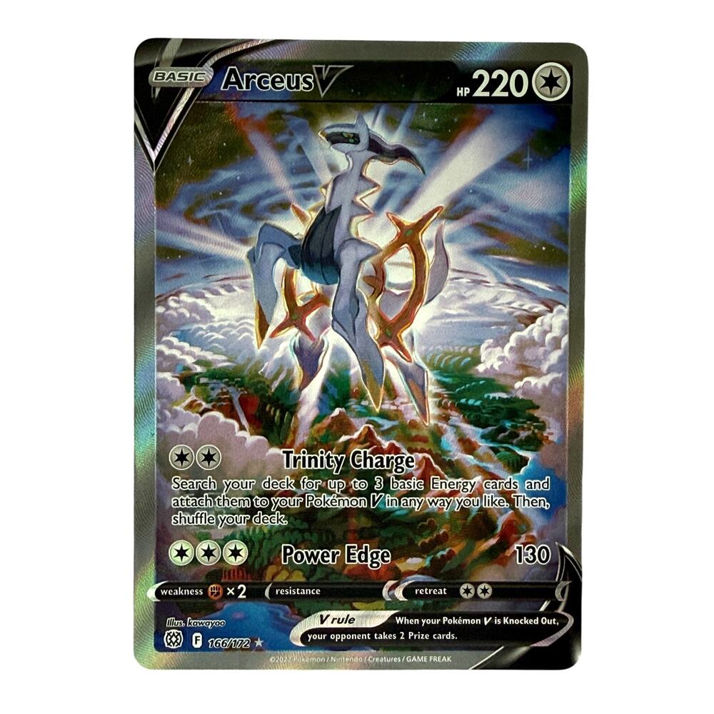 Pokémon TCG Arceus V 166/172 SWSH09 Brilliant Stars Alternate Art Holo NM-MT